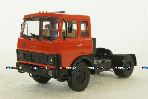 Маз-5432 тягач 1981г, красный, 100411, АвтоИстория 1:43