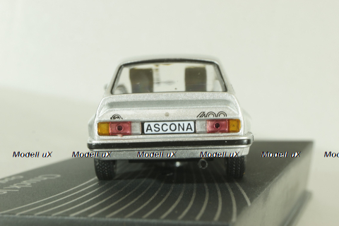 Opel Ascona B 400, Chuck Jordan 1967, silver, OPCD140, Opel Collection Designer #140 1:43