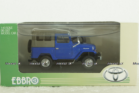 Toyota Land Cruiser BJ40 blue, EBBRO 1:43