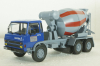 Berliet GRH 230 Cement mixer year 1976 blue / grey, Hachette 1:43