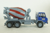 Berliet GRH 230 Cement mixer year 1976 blue / grey, Hachette 1:43
