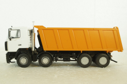 Маз-6515 самосвал бел/оранж, 101371, АвтоИстория 1:43