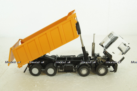 Маз-6515 самосвал бел/оранж, 101371, АвтоИстория 1:43