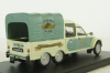 Citroen 2CV Acadiane 6 roues bachee, Hachette 1:43