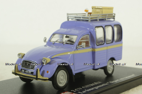 Citroen 2CV Depart en vacances, Hachette 1:43