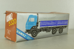 КамАЗ-5320 бортовой, зеленый/голубой, Арек 1:43