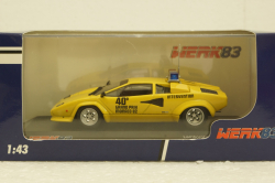 Lamborghini Countach Safety Car Monaco GP formula 1 1982 yellow, Werk83 1:43
