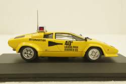 Lamborghini Countach Safety Car Monaco GP formula 1 1982 yellow, Werk83 1:43