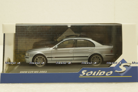 BMW M5 (E39) 2000 silver blue metallic, 4310503, Solido 1:43