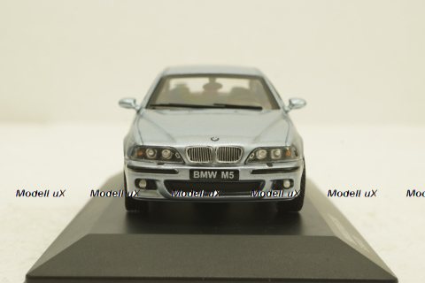 BMW M5 (E39) 2000 silver blue metallic, 4310503, Solido 1:43
