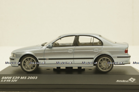 BMW M5 (E39) 2000 silver blue metallic, 4310503, Solido 1:43