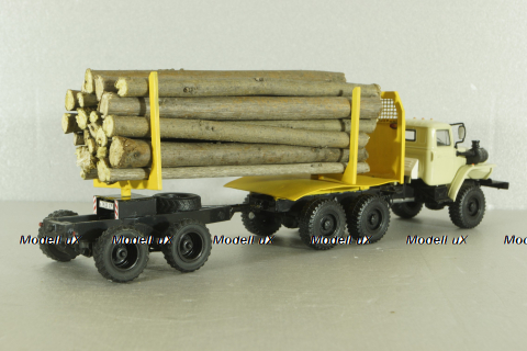 УрАЛ-44202-0311-31 (двигатель ЯМЗ 238) 6х6, лесовоз, конверсия 1:43