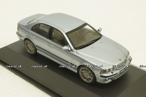 BMW M5 (E39) 2000 silver blue metallic, 4310503, Solido 1:43