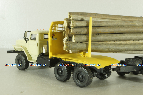 УрАЛ-44202-0311-31 (двигатель ЯМЗ 238) 6х6, лесовоз, конверсия 1:43
