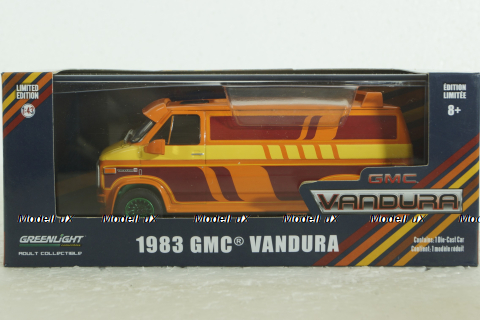 GMC Vandura Custom 1983, orange, 86327, Greenlight 1:43