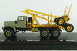Краз-255Л с прицепом-роспуском ТМЗ-803, лесовоз, , TruckTyr 1:43
