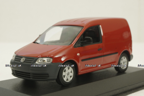 Volkswagen Caddy Van, red, 2003, Minichamps 1:43