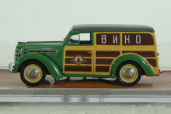 Москвич-400-420 фургон "Вино", зеленый, TruckTyr 1:43