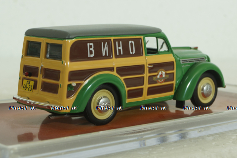 Москвич-400-420 фургон "Вино", зеленый, TruckTyr 1:43