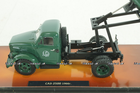 САЗ-2500 (Газ-51) 1966г, самосвал, зеленый, TruckTyr 1:43
