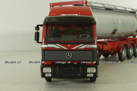 Mercedes 1748 S тягач с циcтерной-контейнером, NZG 1:43