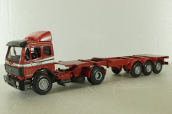 Mercedes 1748 S тягач с циcтерной-контейнером, NZG 1:43