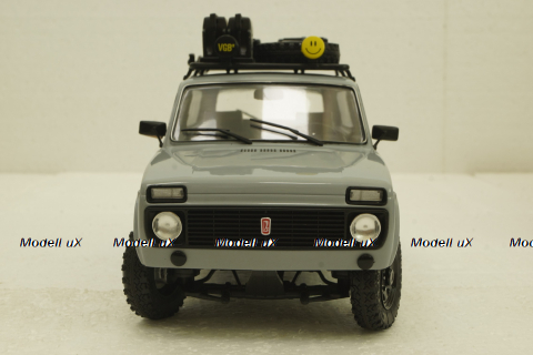 Ваз-2121 Нива Vagabund 1980, Lada Niva, grey/black, with acessories, 1807302,  Solido 1:18