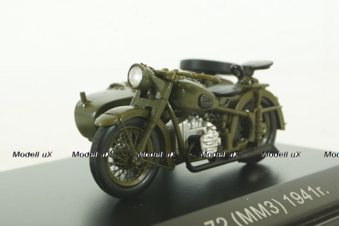 М-72 (ММЗ) 1941г., Мотоцикл, 307201, DiP Models 1:43