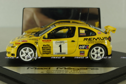 Renault Megane #1 R.Sperrer - R.Carlsson 1997, yellow, 7711149031, Vitesse  1:43