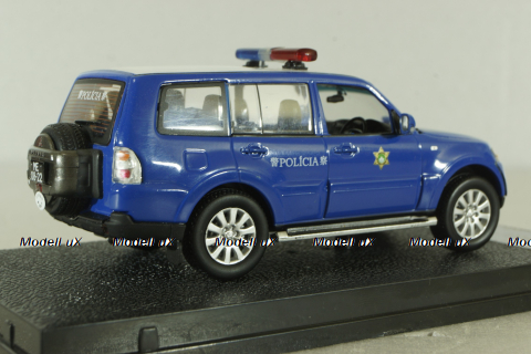 Mitsubishi Pajero Macau Public Security Police 2007, blue, 29326, Vitesse 1:43