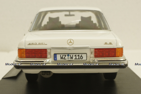 Mercedes S-class 450 SEL 6.9 (W116) 1975 White, IScale 1:18