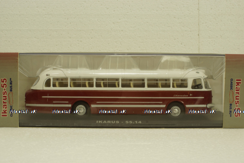 Икарус-55.14, бело-красный, 04007С, Classicbus 1:43