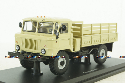 ГАЗ-66 бортовой 1964, бежевый, SSM1186, SSM 1:43