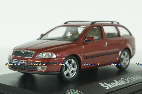 Skoda Octavia Combi II dark red, Abrex 1:43