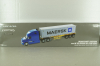 Freghtliner Cascadia with 40' dry goods sea container Maersk, blue/grey, 71048, Diecast Masters 1:50