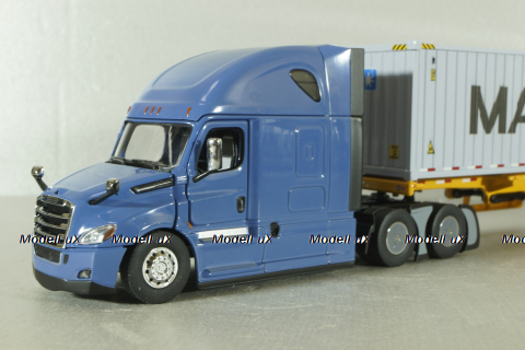 Freghtliner Cascadia with 40' dry goods sea container Maersk, blue/grey, 71048, Diecast Masters 1:50