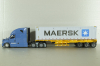 Freghtliner Cascadia with 40' dry goods sea container Maersk, blue/grey, 71048, Diecast Masters 1:50