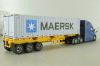 Freghtliner Cascadia with 40' dry goods sea container Maersk, blue/grey, 71048, Diecast Masters 1:50