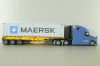 Freghtliner Cascadia with 40' dry goods sea container Maersk, blue/grey, 71048, Diecast Masters 1:50