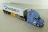 Freghtliner Cascadia with 40' dry goods sea container Maersk, blue/grey, 71048, Diecast Masters 1:50