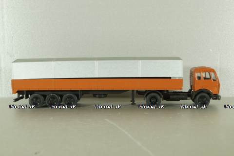 Mercedes 1632/1932 tractor with semi-trailer, orange, 186, NZG 1:50