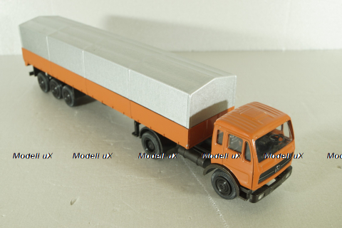Mercedes 1632/1932 tractor with semi-trailer, orange, 186, NZG 1:50