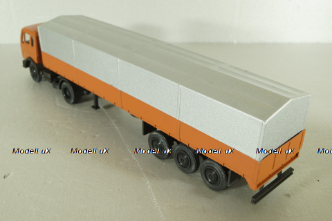 Mercedes 1632/1932 tractor with semi-trailer, orange, 186, NZG 1:50