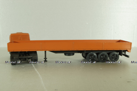 Mercedes 1632/1932 tractor with semi-trailer, orange, 186, NZG 1:50