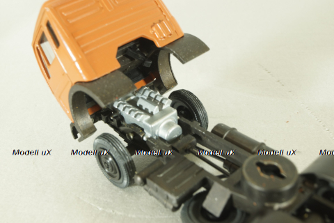 Mercedes 1632/1932 tractor with semi-trailer, orange, 186, NZG 1:50