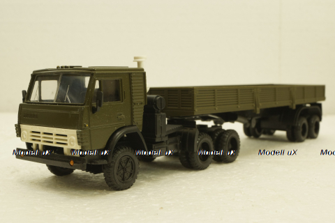 Камаз-5410, с полуприцепом, зеленый, Элекон 1:43