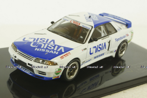 Nissan GT-R R32 Macau Guia Race Hasemi, white-blue, IXO 1:43