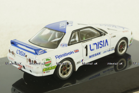Nissan GT-R R32 Macau Guia Race Hasemi, white-blue, IXO 1:43