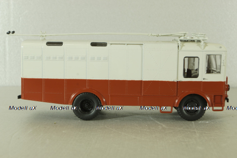 ТГ-3 грузовой троллейбус, красный/серый, 103731, Автоистория 1:43