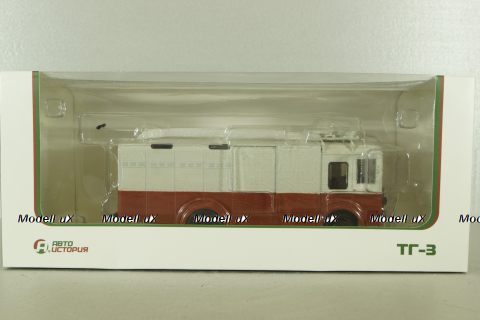 ТГ-3 грузовой троллейбус, красный/серый, 103731, Автоистория 1:43